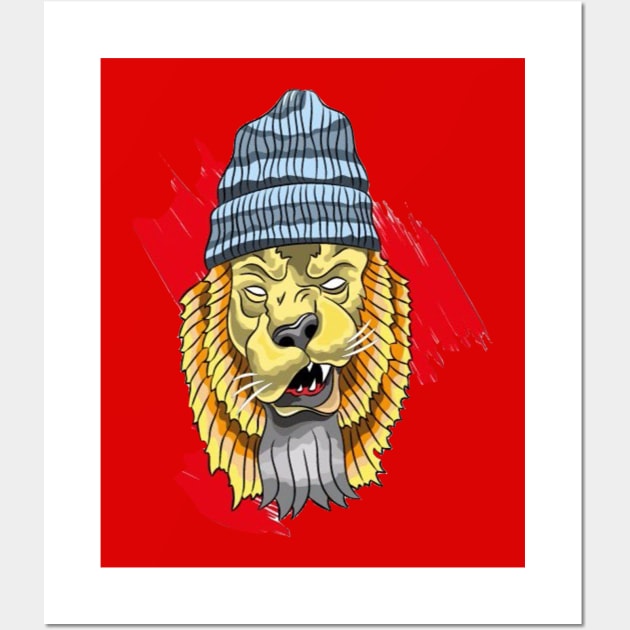 Lion Wall Art by BSKR